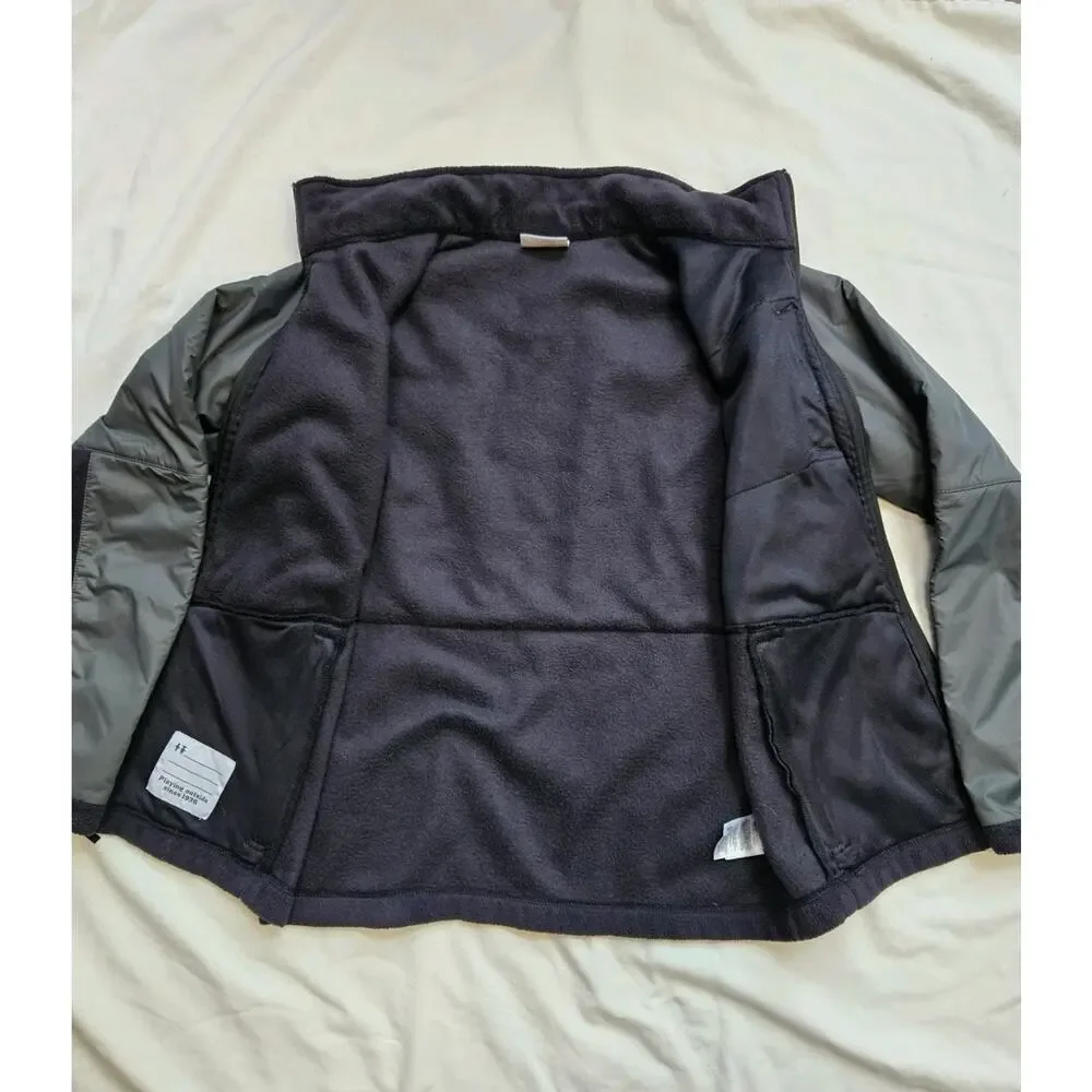 Colombia Fleece Youth Jacket w/ water repellent nylon Boys Large 14/6 Cold/Snow